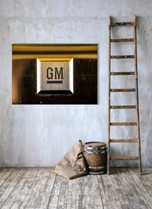 "General Motors" Chrome Logo Car Photography prints