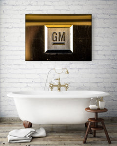 "General Motors" Chrome Logo Car Photography prints
